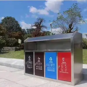 柘城不锈钢垃圾桶-【乾通环保】-不锈钢户外垃圾桶