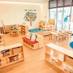 幼儿园实木玩具收纳柜