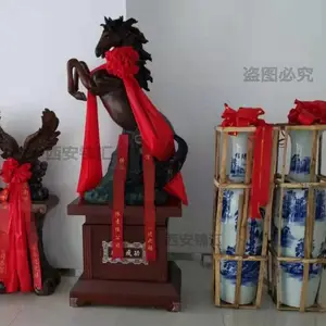 雄鹰展翅西安开业大摆件 老鹰骏马乔迁工艺礼品