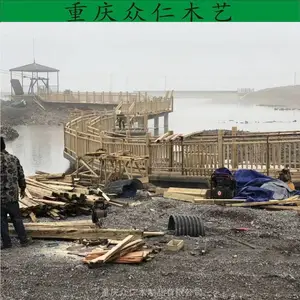 巫山户外防腐木栅栏 家用防腐木葡萄架 景区防腐木栏杆栈道批发 众仁木艺