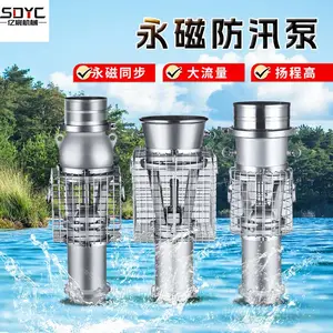 永磁防汛泵大流量高扬程变频潜水泵便携式应急排涝轴流泵