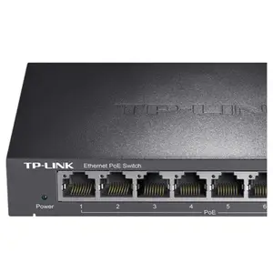 TP-LINK TL-SF1009PF百兆8口POE交换机300米监控延长供电器分线器