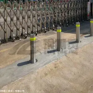 湖北遥控升降防撞柱 学校液压升降路桩 湖北电动升降柱