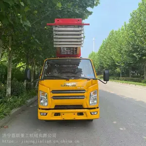 济宁嘉联重工全自动遥控32米蓝牌高空上料车