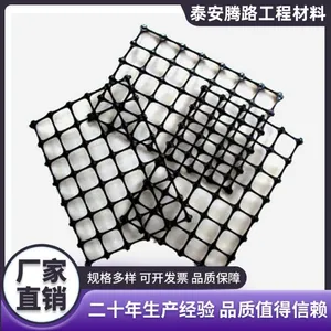 双向塑料土工格栅 聚丙烯材质 圈山圈地圈果园围栏网