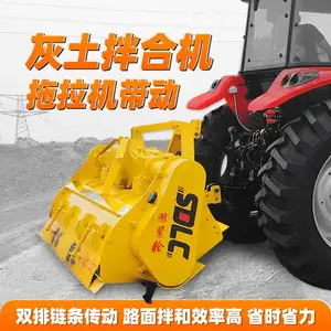 公路施工三七灰土拌合机 加密合金头拌和机 后桥传动1.8米