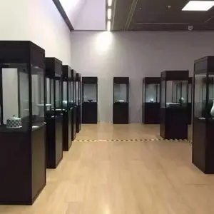 博物馆展柜定制厂家 展示柜沿墙通柜 玻璃展柜