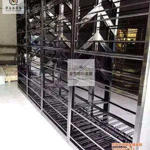 佛山厂家 金属制品不锈钢KTV酒柜 恒温电子酒柜红酒架定制