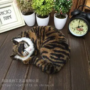 新款仿真动物猫节日礼品家居摆件