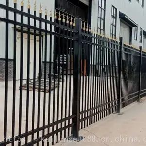广东锌钢围墙护栏学校围墙栅栏小区户外庭院防护栏厂区铁隔离栏杆
