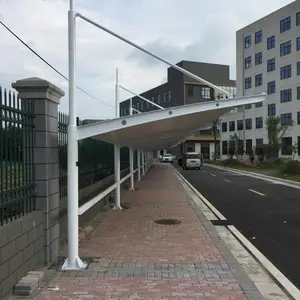 阳光板停车棚造价，彩钢夹芯板车棚价格多少一平方？