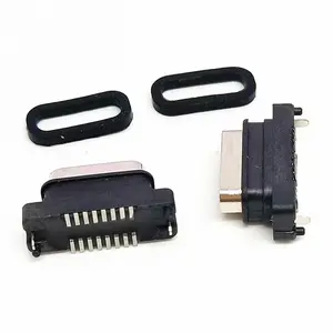 TYPE-C16PIN��ʽ��Ƭ��ˮĸ�� 180��SMT ���� 6.8H IPX8 ���Ų��