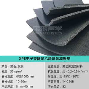 广州宝来声学材料电子交联聚乙烯隔音垫