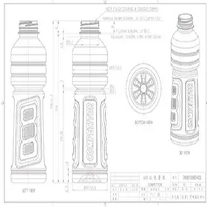 PET矿泉水 饮料瓶 100ml打样 瓶型设计 快速 无需开模具 非3D