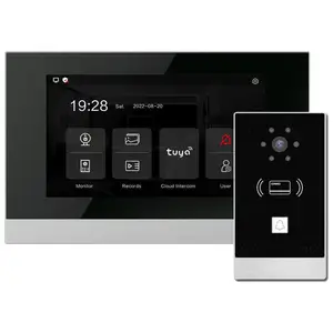 别墅7寸高清视频门铃支持wifi涂鸦云对讲别墅视频 可视门铃