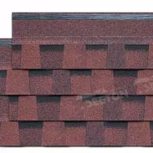 沥青瓦 单层威尼斯红 产品规格 1000mm*333mm*5.2mm