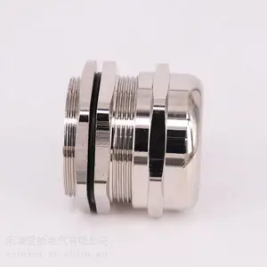 M40x2【源头】金属电缆防水接头黄铜镀镍电缆防水接头格兰头