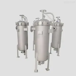 不锈钢过滤器 精密过滤设备 水处理袋式过滤容器加工厂