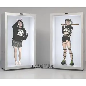 亿聚 互动触摸透明屏实物展示柜红外/电容触摸3D透明展示柜