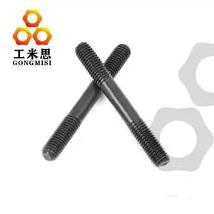 工米思-高强度双头螺栓国标螺杆氧化发黑Q235B材质
