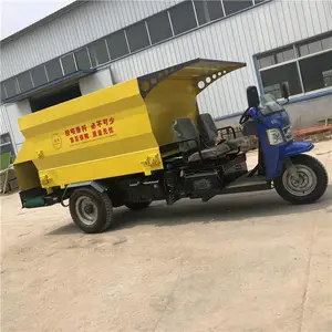 养牛场自走撒料车 连续投料的喂料车 吉林柴油动力撒料车