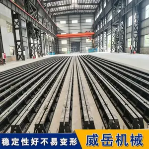 大尺寸铸铁地轨抗磨损精度高 1级精度 T型槽地轨