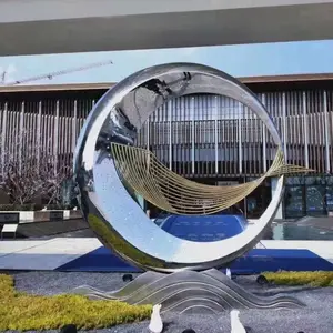不锈钢城市雕塑 不锈钢锻造雕塑 景观户外公园花园广场定制304异形制作