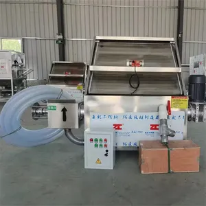 禽畜粪便挤压脱水机 斜筛式猪粪脱水机 滚筒式干湿分离机