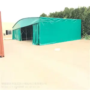 登封大排档物流工地棚,订制移动蓬,户外推拉雨篷