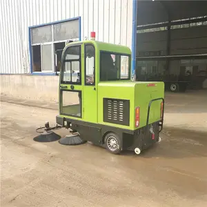 工业车间扫粉尘电动扫地车 场地驾驶式扫地车 鸿宇环卫 操作简单