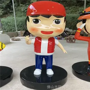 旅游区卡通公仔雕塑摆设 海南玻璃钢卡通雕塑优惠