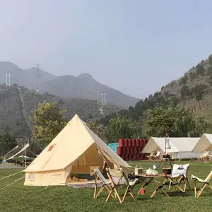北京营地定制设计 轻奢野奢印第安蒙古包酒店帐篷 户外折叠桌椅等