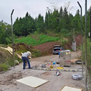 汽车进出口消毒通道 洗消烘干房 立杆式喷雾消毒通道定制FT