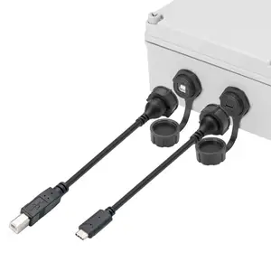 lshitech龙仕 螺纹式防水type-b连接器 为设备稳定连接而生