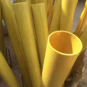 供应黄色环氧管套垫环氧树脂管精细加工件可任意切割多种规格