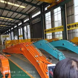 挖沟用挖机加长臂出租 挖土机长臂定做 22米挖机臂价格