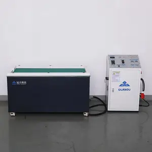 供应GG1380冠古磁力抛光机 单工位平移式大型去毛刺刀纹磁力抛光机