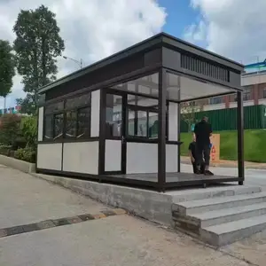 白城街边售货岗亭 户外可移动集装箱房 吉林旅游景点环保公厕 吸烟亭保安室多种款式