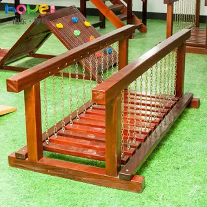 幼儿园荡桥 山东厚朴体能训练荡桥 户外大型玩具组合定制