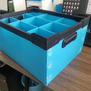 厂家直销可定制蓝色防静电中空板刀卡箱