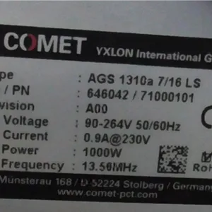 瑞士COMET AG控制器 MXR-320HP/11/FB用于电路板制造行业使用