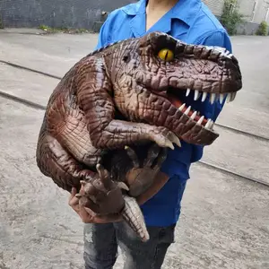 恐龙玩偶 仿真恐龙手偶 手动恐龙模型