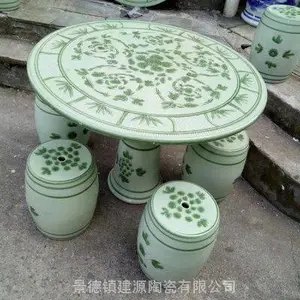 供应居家摆设陶瓷桌凳,陶瓷桌椅,阳台院子摆设陶瓷桌凳子