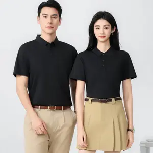 新款短袖索罗纳纯色POLO衫企业团体定制、印花刺绣logo