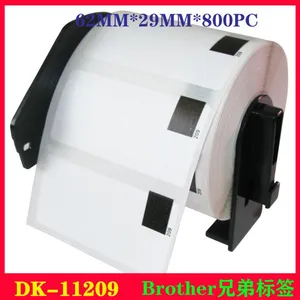 厂家供应 brother热敏标签机带DK-11209 DK连续标签色带 62mmx29mm