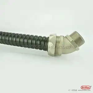 铜镀镍45度包塑金属软管接头M16*1.5-M63*1.5