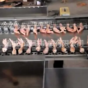 厂家直销鸡爪切割机 全自动切鸡爪机 高效切鸡爪机上门安装调试
