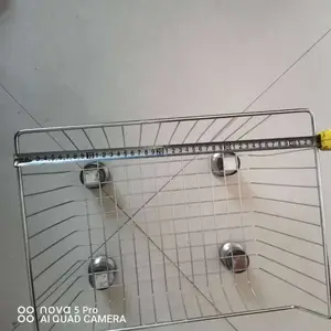 双久不锈钢置物架落地多层带轮可移动架子厨具锅具蔬菜用品收纳架