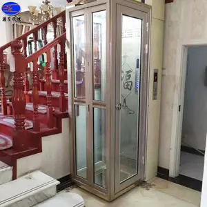 私人别墅家用电梯 二三层复式液压升降电梯济南通发升降机械