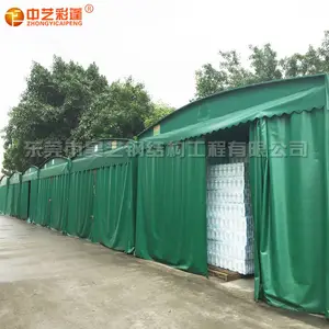 中艺厂家直销 活动推拉仓库蓬